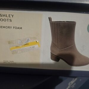 Universal Thread Women's Taupe Boots with Memory Foam